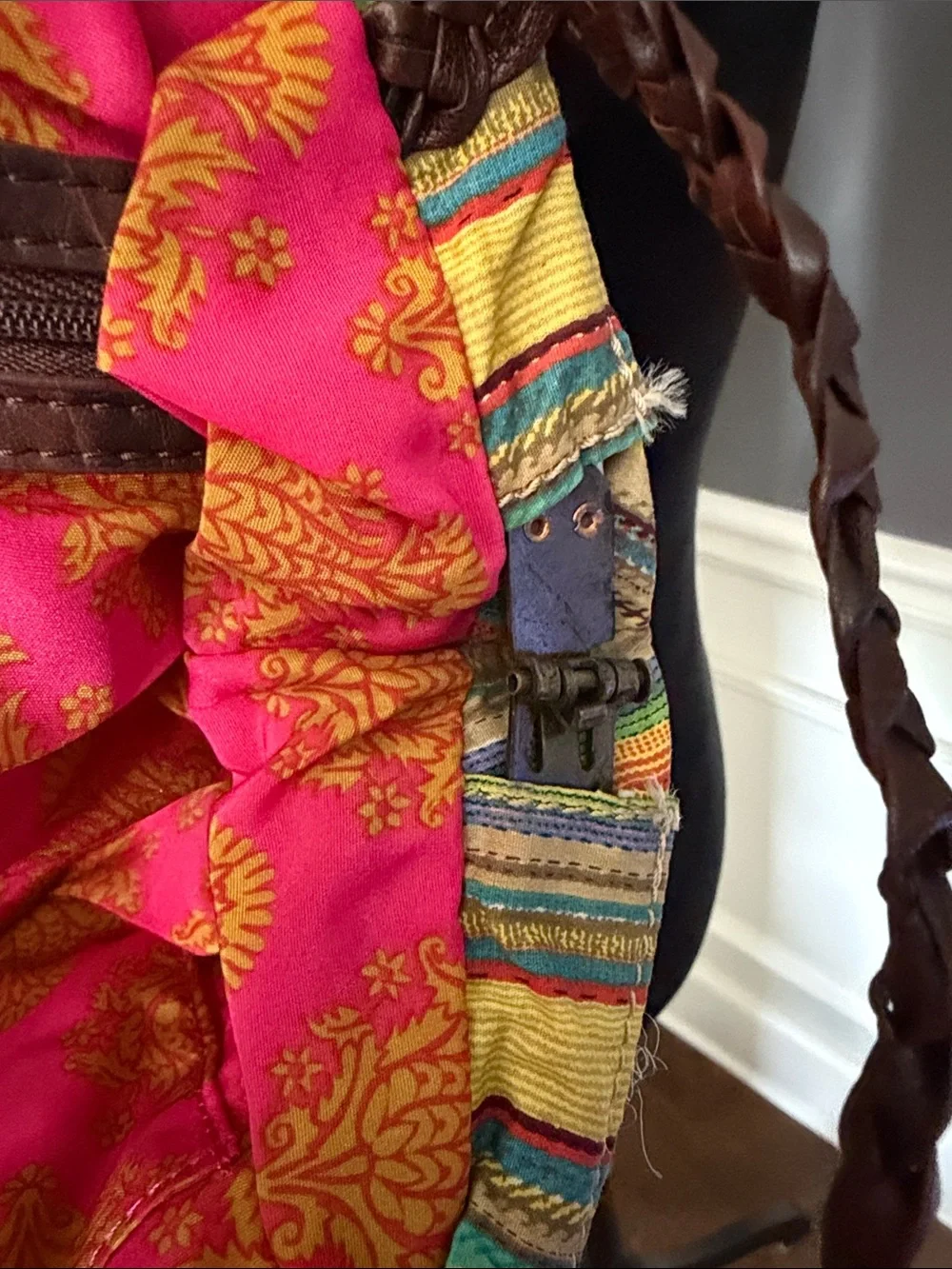 Plenty by Tracy Reese Yellow Multicolor Embroidered Clutch